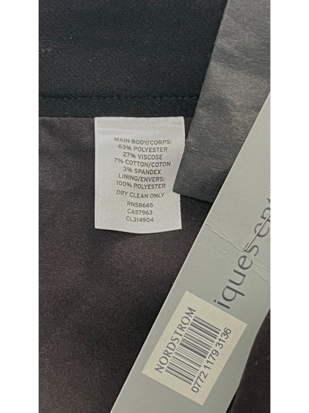 Classiques Entier Black Midi Skirt Size 12 NWT Front Slit Career Office Work - Picture 6 of 15